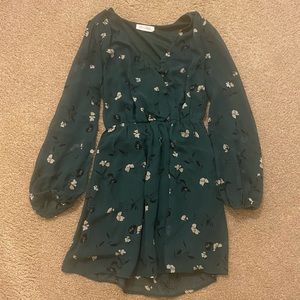 Green Floral Dress